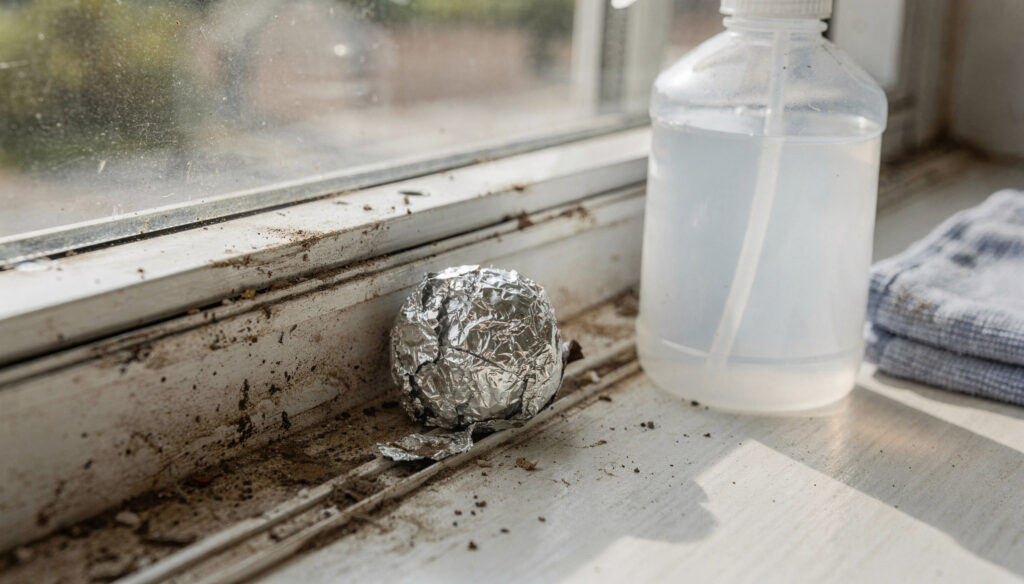 Testei esse truque com alumínio no trilho da janela e agora ela desliza tão bem que nem parece a mesma de antes