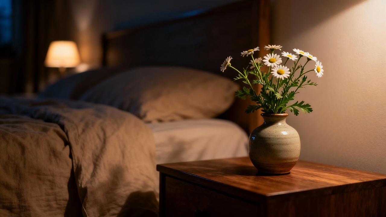 A camomila é a planta que traz paz espiritual e melhora a energia do sono com seu perfume suave