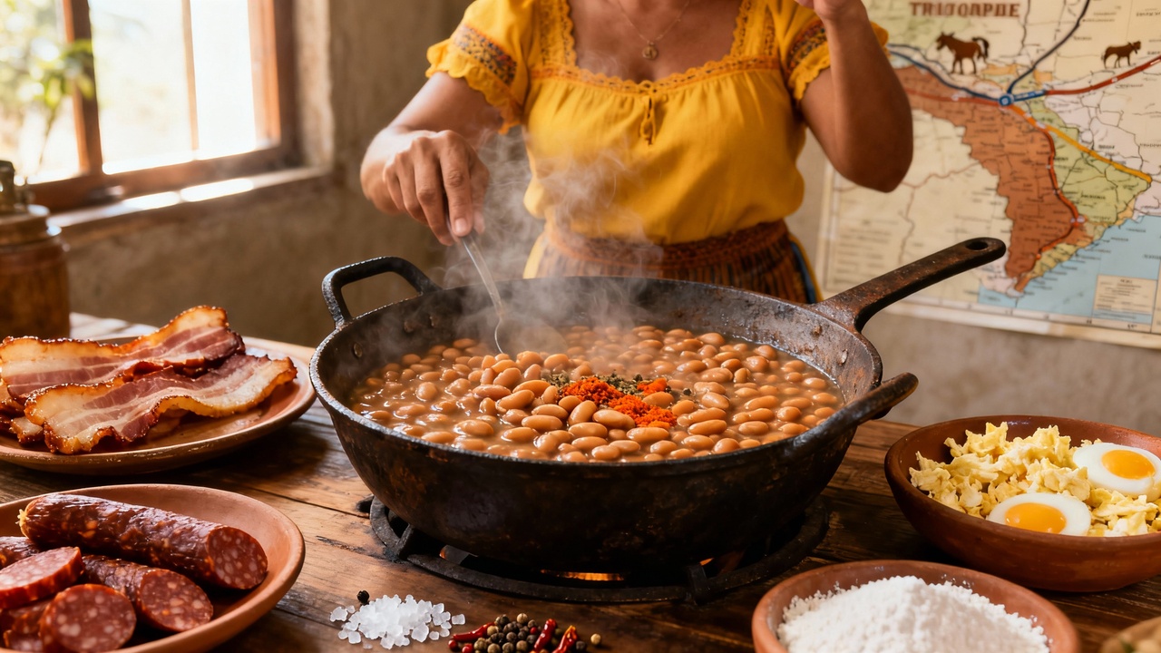 Essa receita de feijão tropeiro une textura perfeita e sabor imbatível