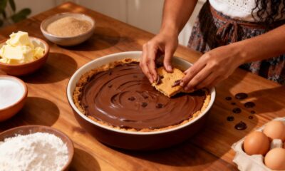 Esse cookie de travessa fica crocante por fora e macio por dentro