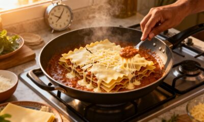 Essa lasanha caseira fica pronta em 20 minutos