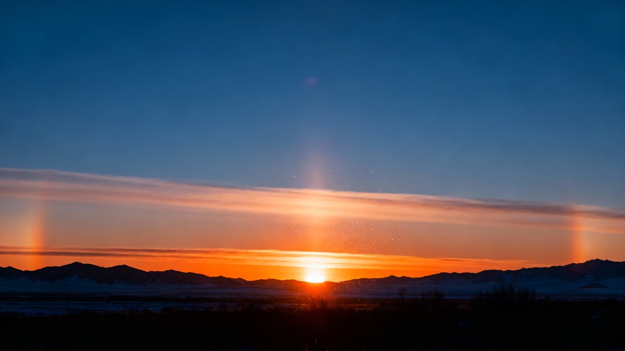 O fenômeno curioso que deixa o sol mais alaranjado