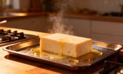 Por que o queijo “chora” óleo quando vai ao forno e fica com aquela camada brilhante por cima