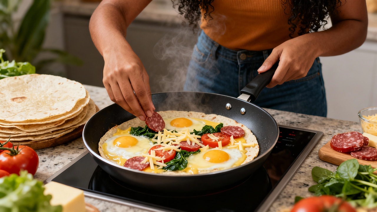 Coloque ovos na tortilha e você ficará surpreso com o resultado