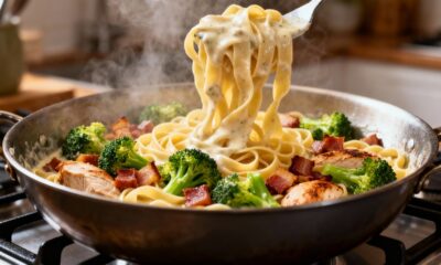 Essa massa com brócolis e bacon vai ser seu novo almoço preferido