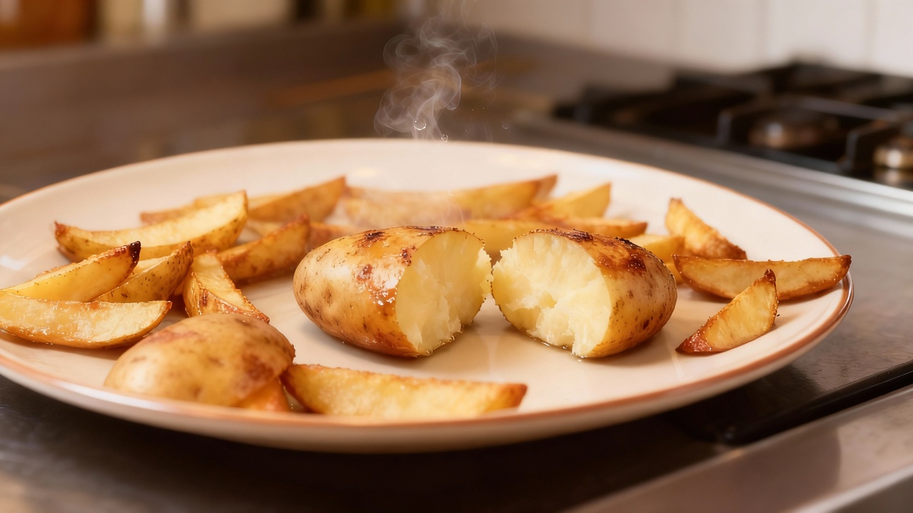 O que acontece na batata para deixar a casquinha crocante e o interior tão macio