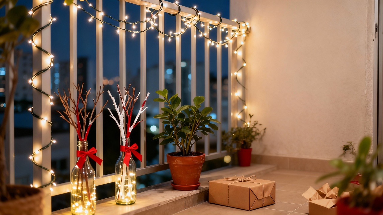 A forma única de ter a melhor decoração de varandas no Natal