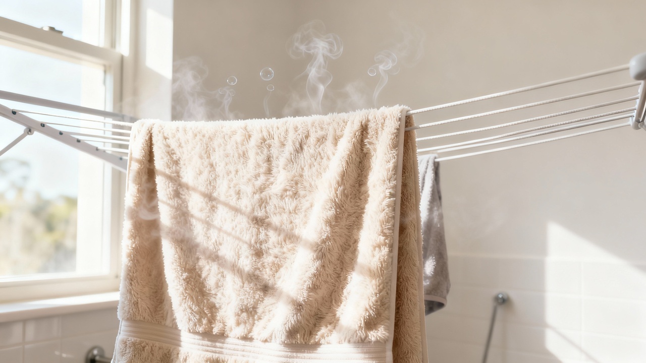 O truque incrível que elimina cheiro de mofo em toalhas após a lavagem
