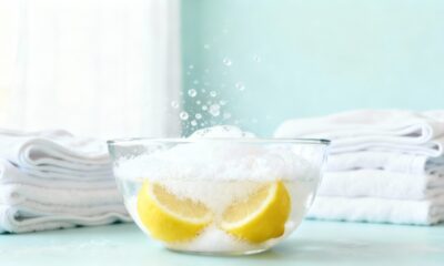 Aprenda de uma vez a clarear roupas brancas com bicarbonato e limão