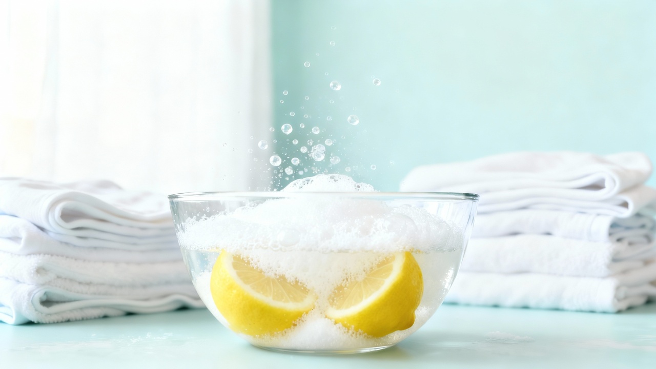 Aprenda de uma vez a clarear roupas brancas com bicarbonato e limão