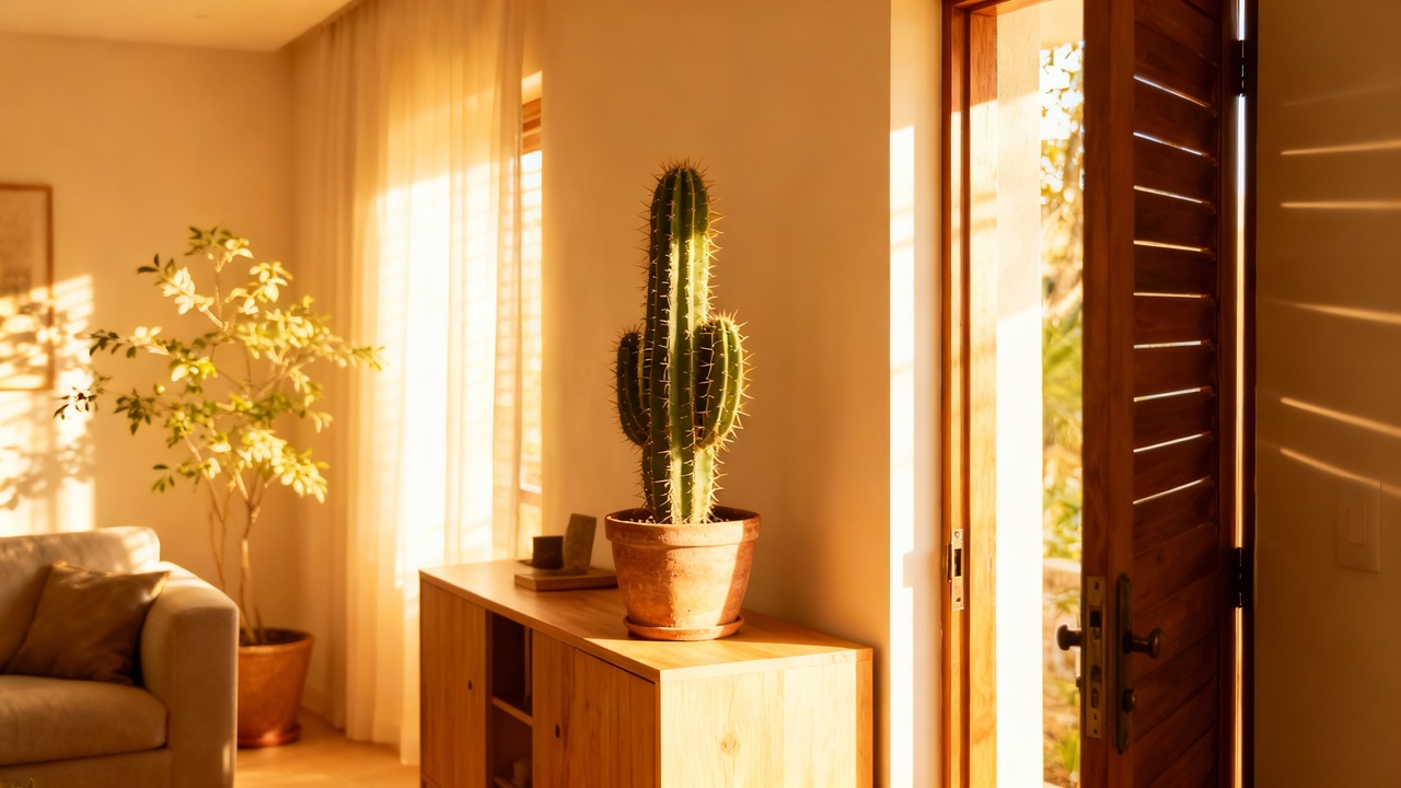 O cacto é símbolo de coragem e determinação no Feng Shui e traz força para qualquer ambiente