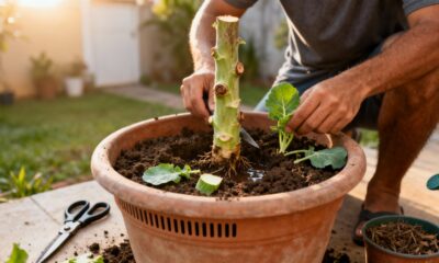 Como plantar couve-manteiga sem sementes usando uma estaca simples que brota rápido e cresce com facilidade