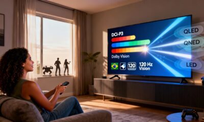 Smart TVs para sala em 2025 que entregam imagem grande e som de cinema