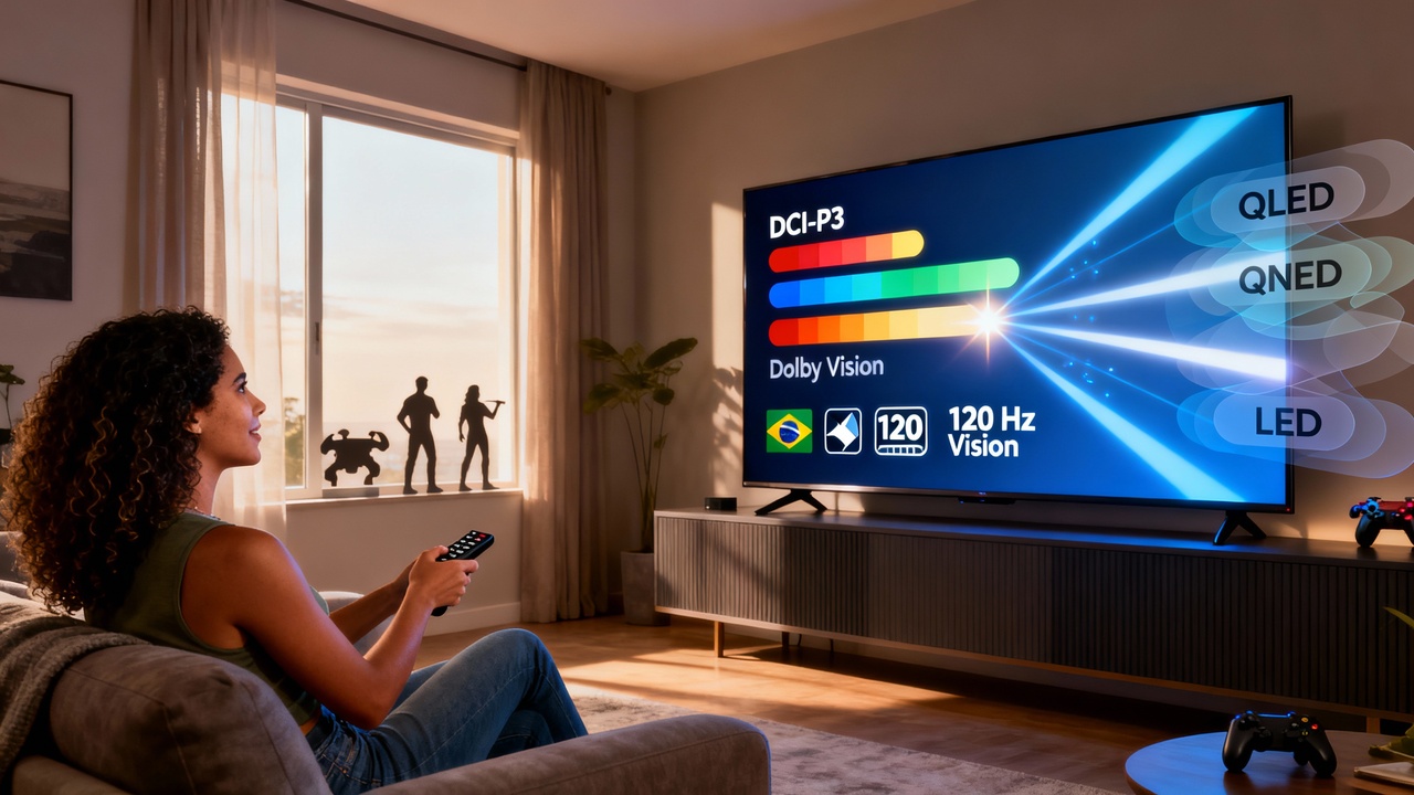 Smart TVs para sala em 2025 que entregam imagem grande e som de cinema