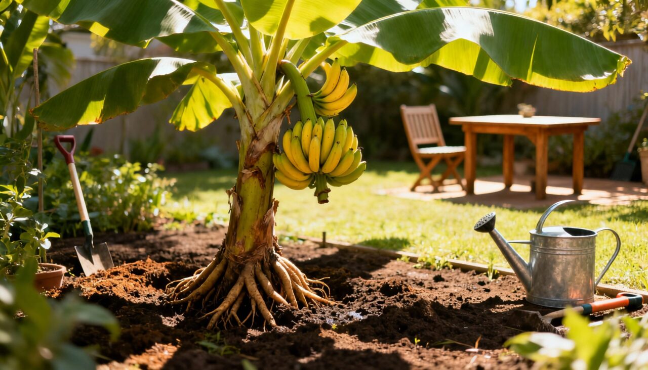 A planta tropical fácil de plantar que dá frutos, refresca o ar e transforma o visual do seu quintal com pouco cuidado
