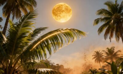 Há um motivo curioso por trás das folhas das palmeiras seguirem a luz