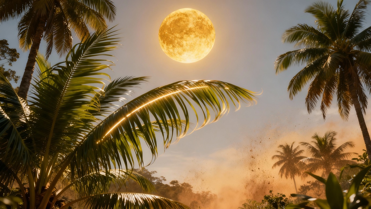 Há um motivo curioso por trás das folhas das palmeiras seguirem a luz