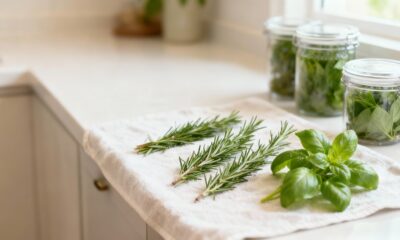 O segredo que impede alecrim e manjericão de murcharem tão rápido