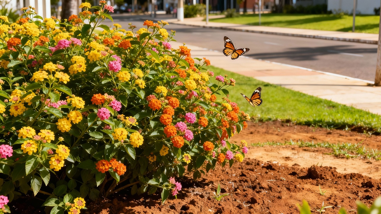 A lantana é a flor que floresce em pouco tempo e atrai borboletas para qualquer cantinho da casa