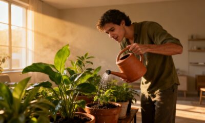 O que significa conversar com plantas enquanto rega na rotina doméstica