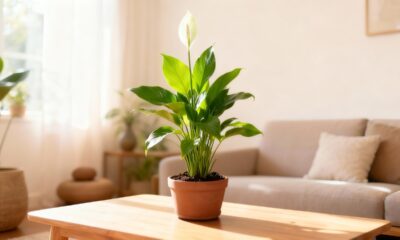 Uma flor simples como o lírio da paz pode trazer uma sensação difícil de explicar