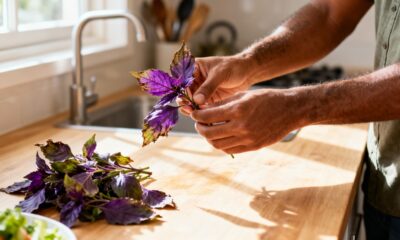 Comecei plantando manjericão-roxo e hoje não largo mais a jardinagem