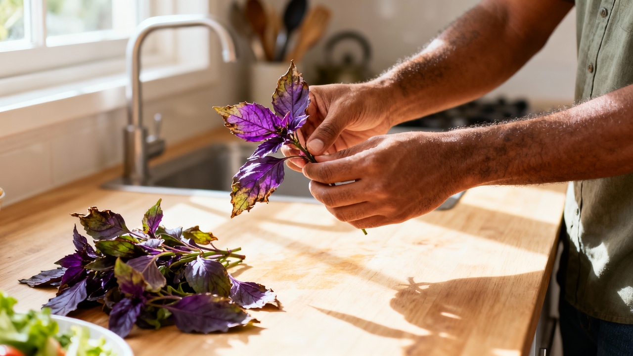 Comecei plantando manjericão-roxo e hoje não largo mais a jardinagem