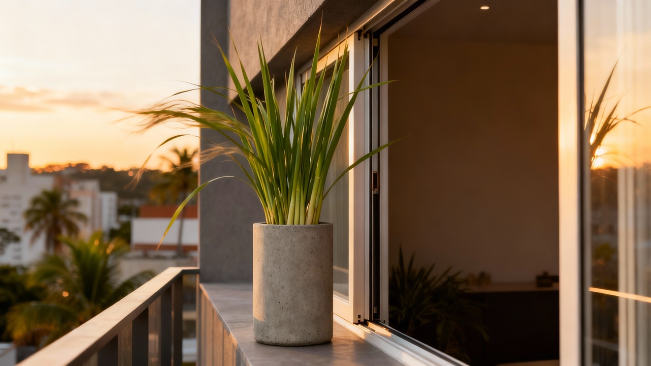 O capim-limão é a planta tropical que repele insetos e ainda combina com decoração moderna e minimalista
