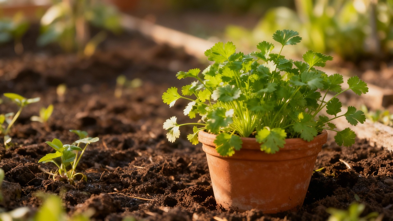 Como plantar coentro e evitar que ele suba rápido demais para manter folhas frescas por mais tempo