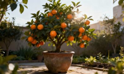 Essa variedade de caqui cresce compacta, frutifica cedo e encanta no jardim