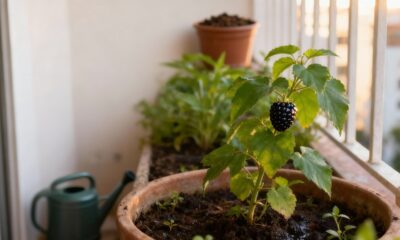 Plantei amora preta por curiosidade e virou minha fruta favorita