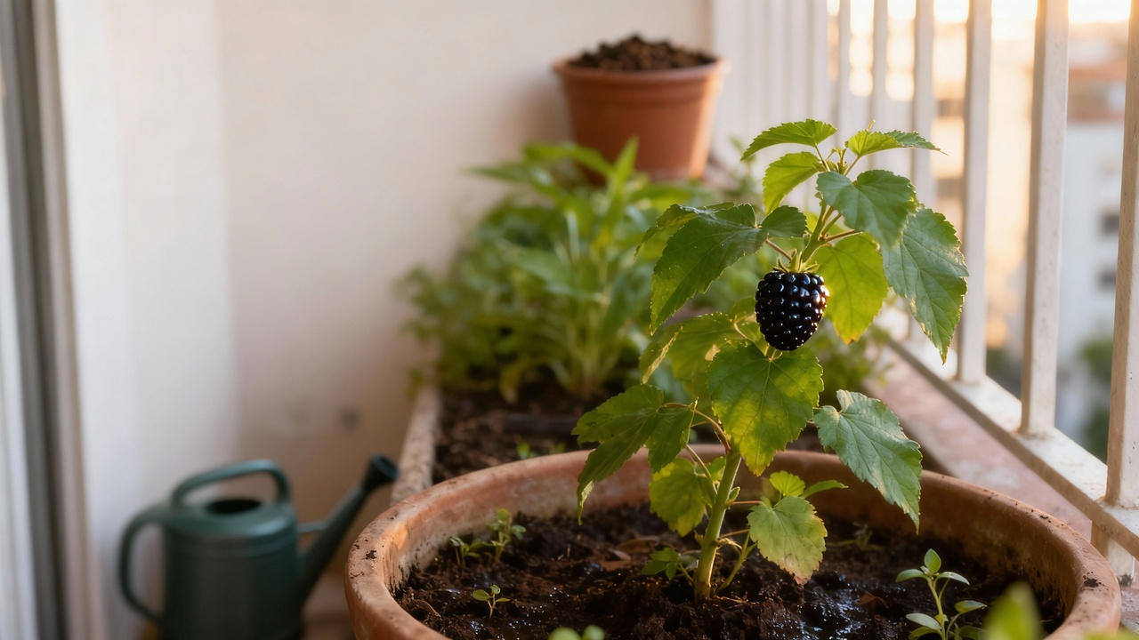 Plantei amora preta por curiosidade e virou minha fruta favorita
