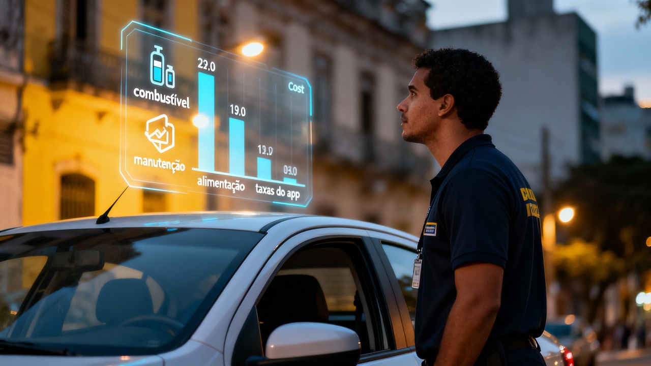 Quanto gasta um motorista de aplicativo por mês?