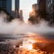 O que causa o vapor que sobe das ruas depois da chuva e deixa a cidade com aquele clima misterioso