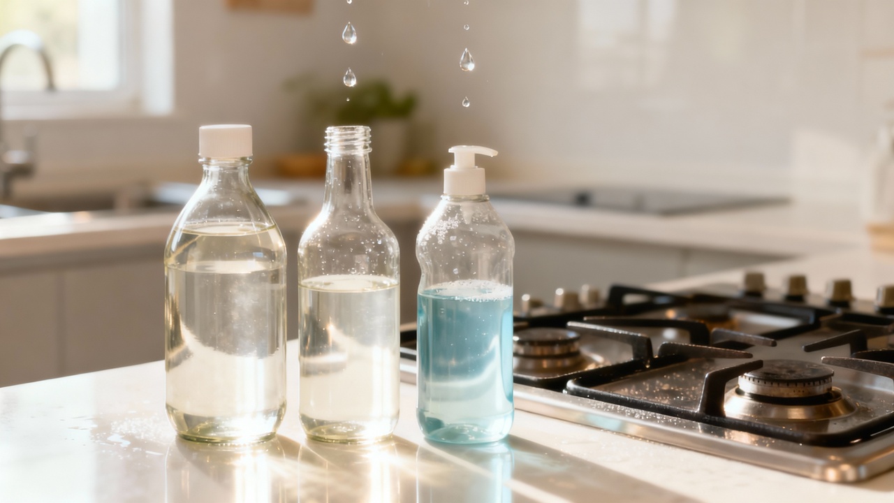 Mistura caseira para limpar gordura da cozinha em minutos