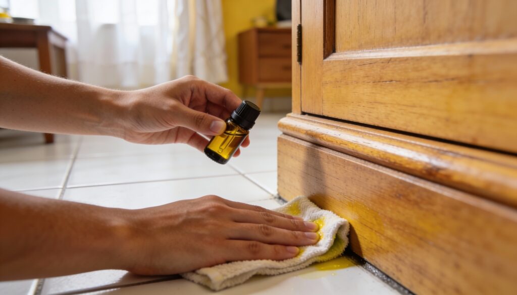 Com folhas secas e óleos diluídos, dá para afastar cupins e cuidar da madeira com mais leveza