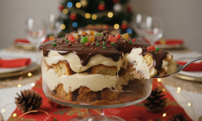 Junte essas duas sobremesas natalinas e faça o melhor pavê da sua vida