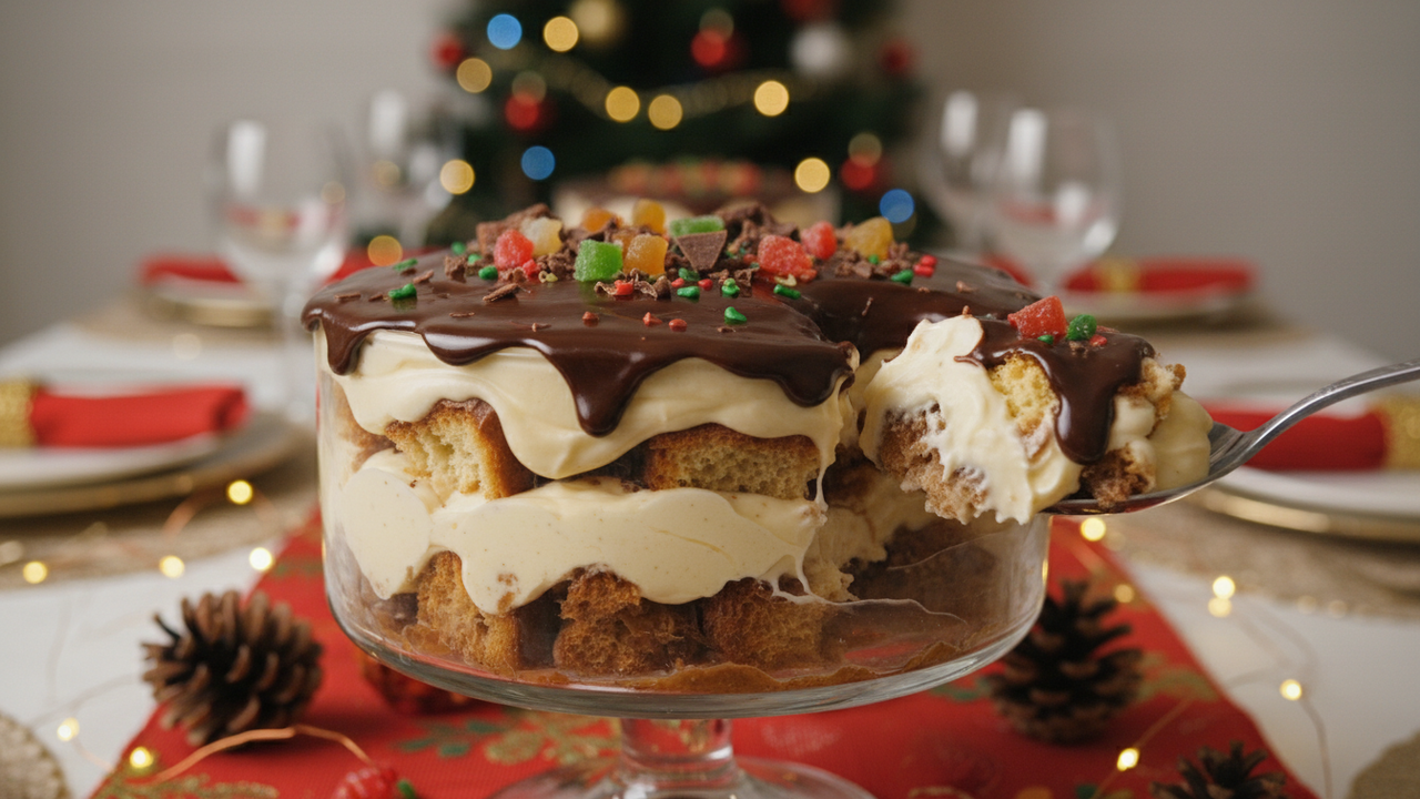 Junte essas duas sobremesas natalinas e faça o melhor pavê da sua vida