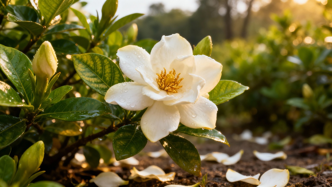 A gardênia é uma flor perfumada que encanta decoradores e deixa qualquer ambiente com um charme irresistível