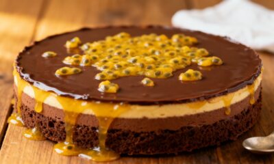 Essa é a torta de maracujá com chocolate mais fácil que você vai fazer em 2026