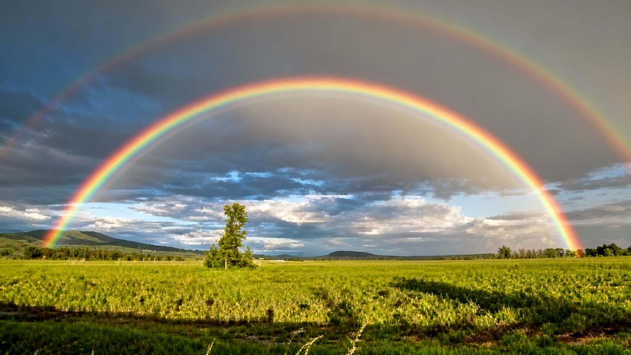 Por que alguns arco-íris aparecem duplicados e criam uma cena tão rara