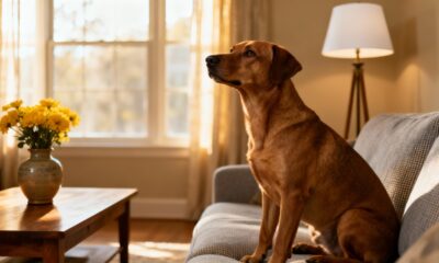 O que significa quando seu cachorro fica encarando o nada