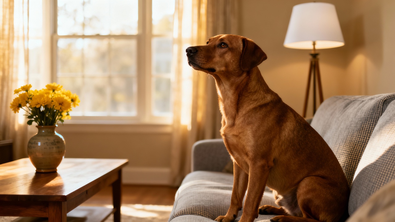 O que significa quando seu cachorro fica encarando o nada