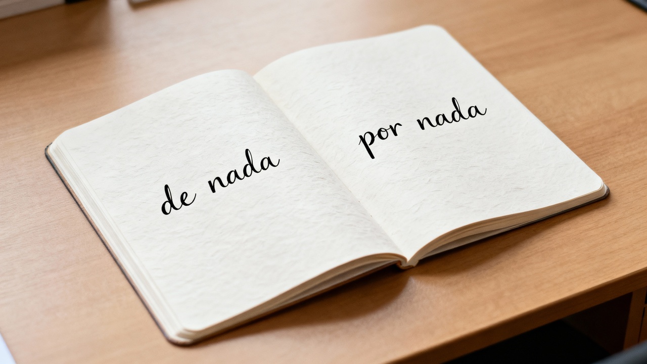 ‘De nada’ ou ‘por nada’? Veja qual palavra está correta segundo a gramática