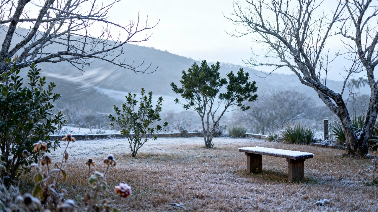 O que acontece com as plantas quando a temperatura despenca e o frio chega de repente no jardim