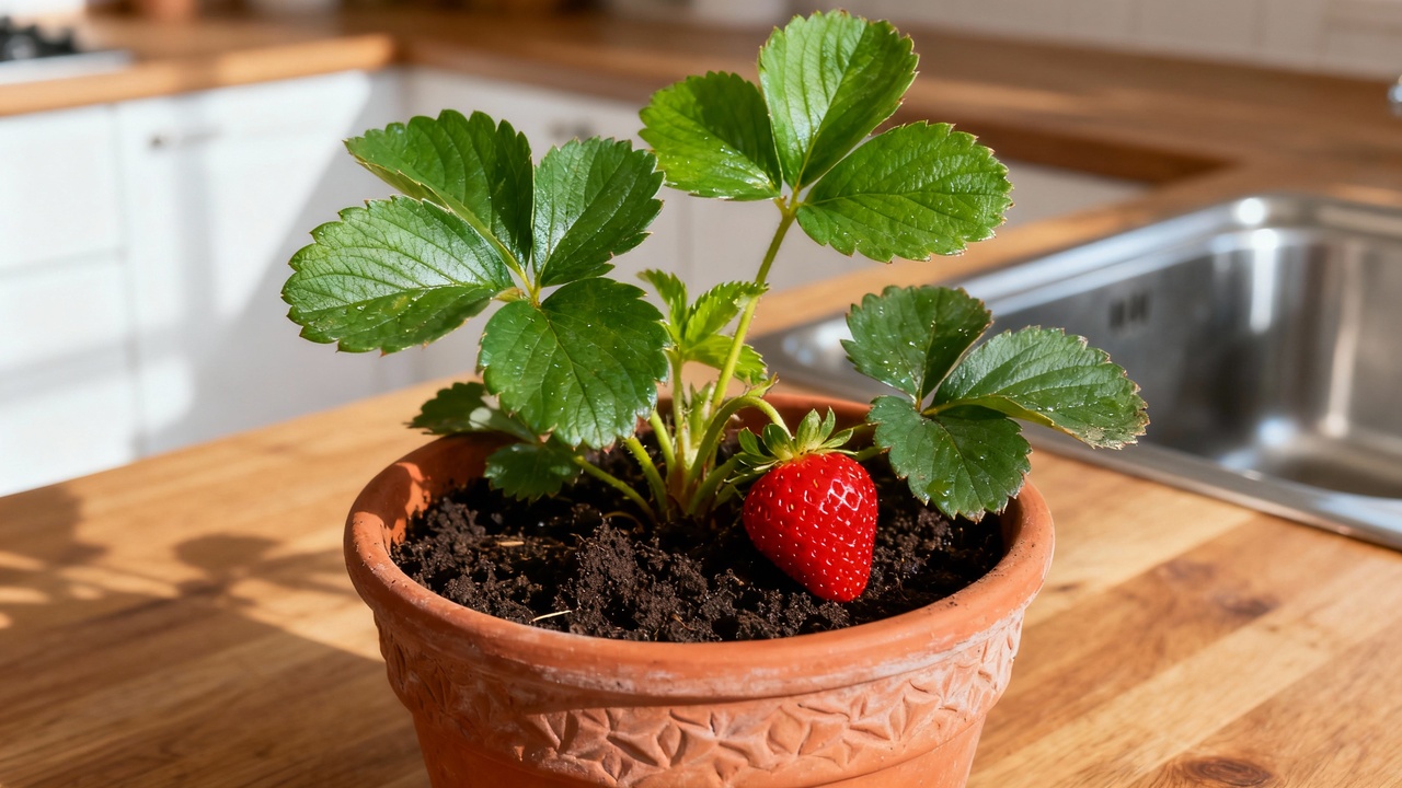 Plantar morango em casa pode reduzir despesas e ainda render frutas frescas todo mês