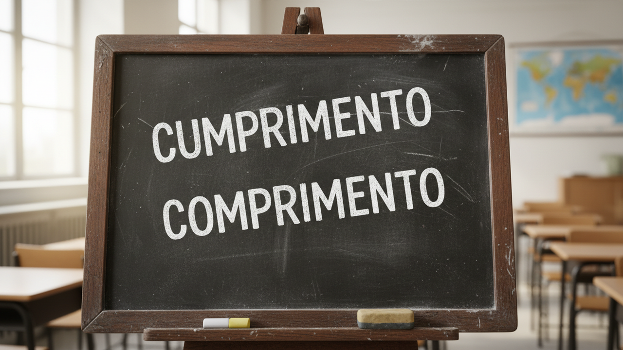 Cumprimento ou comprimento? Entenda por que uma letra faz diferença
