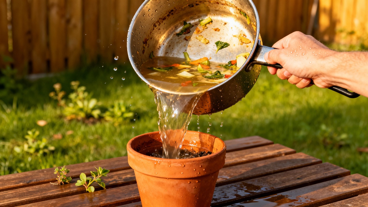 Como usar a água de cozimento dos vegetais como fertilizante e deixar as plantas mais fortes naturalmente