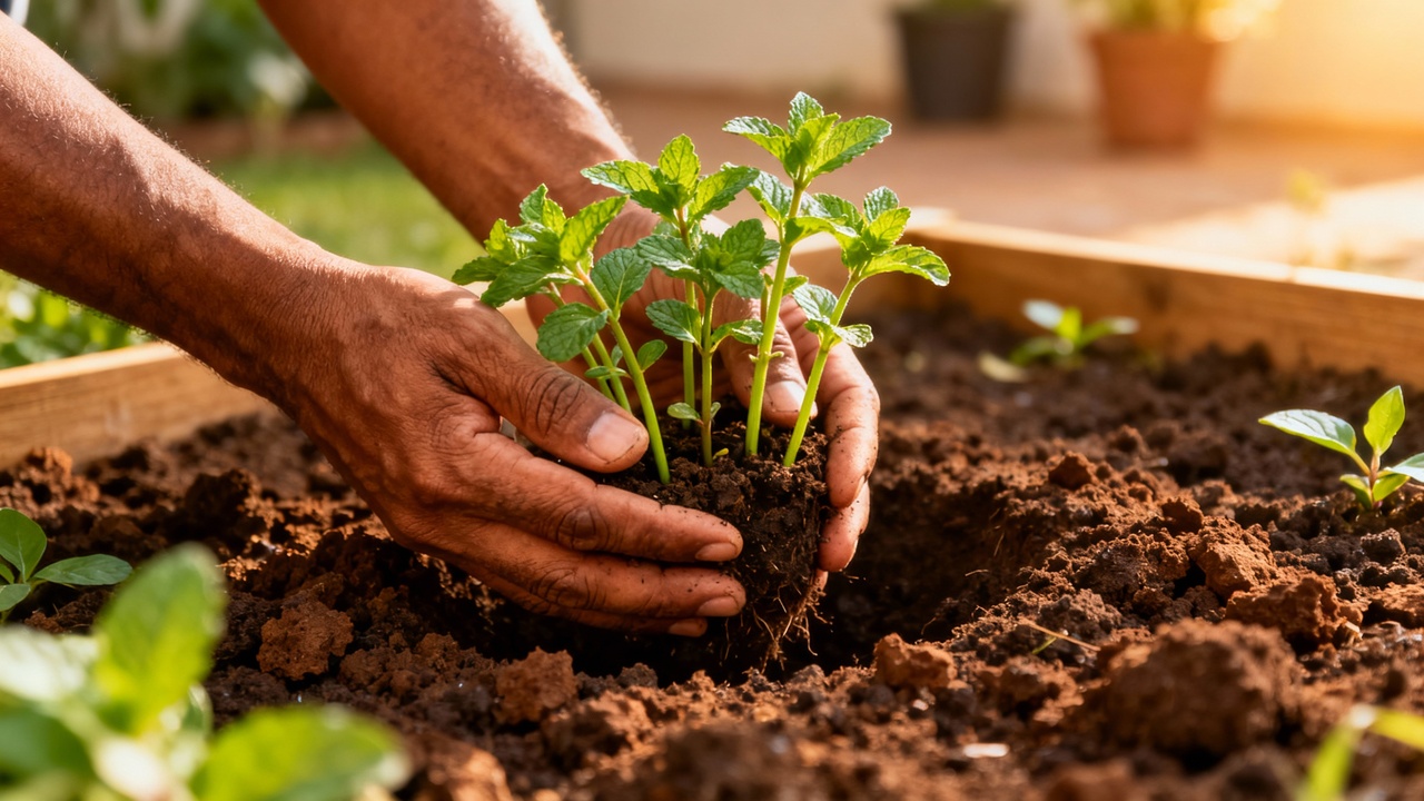 Quando perdi meu emprego, comecei um jardim de hortelã e encontrei um propósito que me renovou