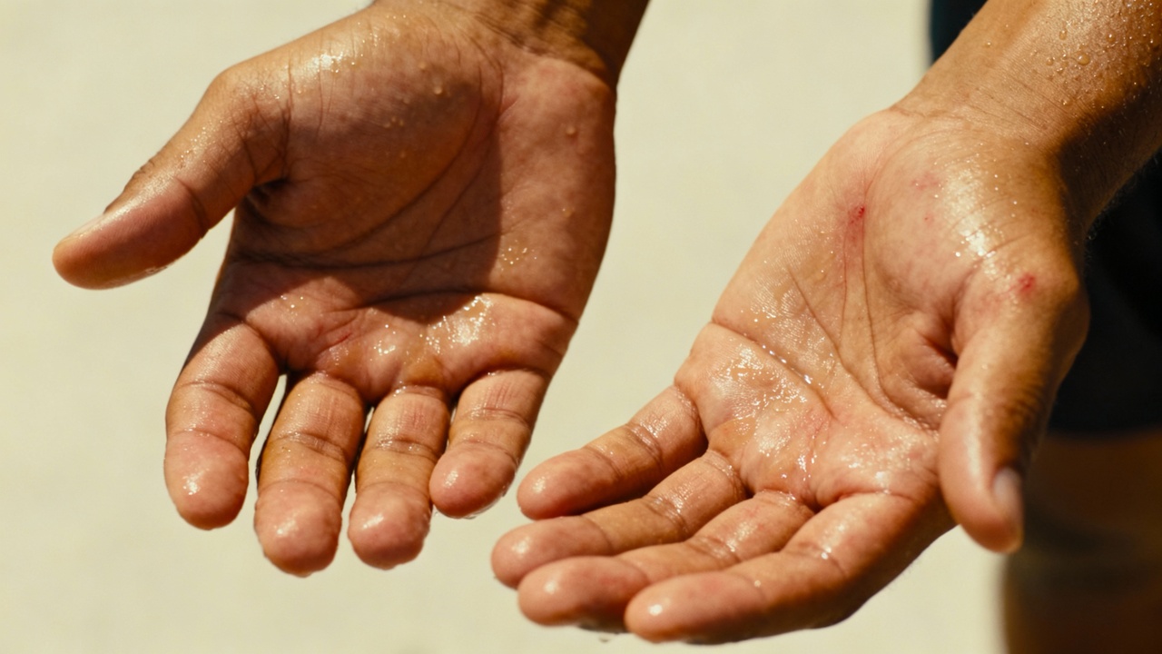 Quando o suor nas mãos aparece do nada, um sinal forte do corpo pode estar acontecendo